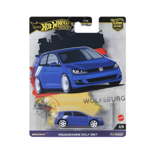 1:64 Volkswagen Golf MK7 Blue Metallic Hot Wheels Premium