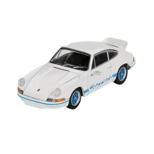 1:64 Porsche 911 Carrera RS 2.7 Grand Prix White/Blue Stripe Mini GT