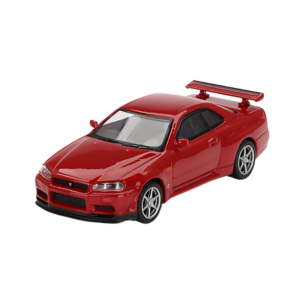 1:64 NISSAN SKYLINE GT-R R34 V-SPEC ACTIVE RED MINI GT